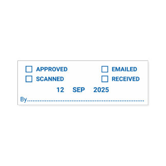 Selbstfarbige Briefmarke des Multifunktionsbüros m Permastempel