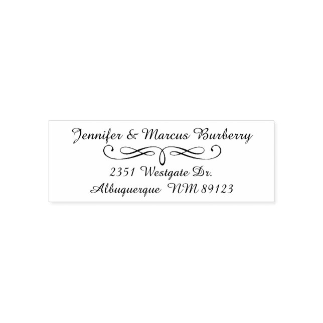 Selbstfarbige Briefmarke für extravagante SkriptRü Permastempel (Design)