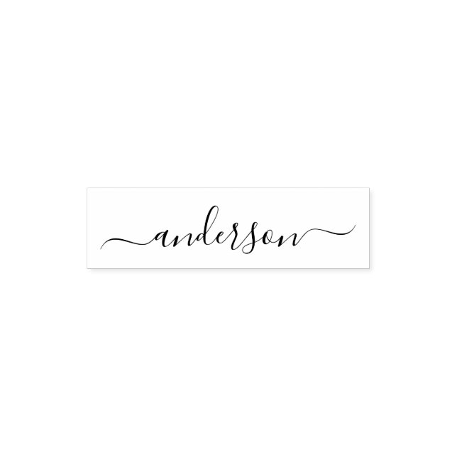 Selbstfarbige Briefmarke personalisierter Name Permastempel (Design)