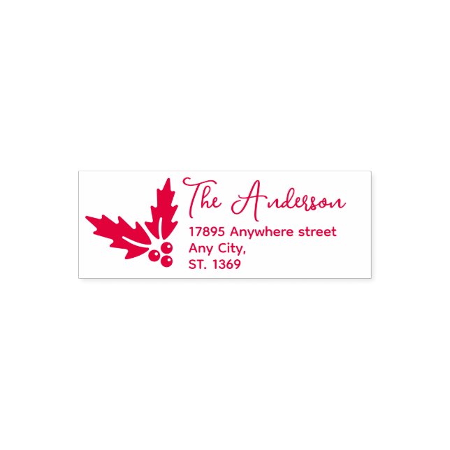 Selbstfarbige Rücksendeadresse Briefmarke Permastempel (Design)