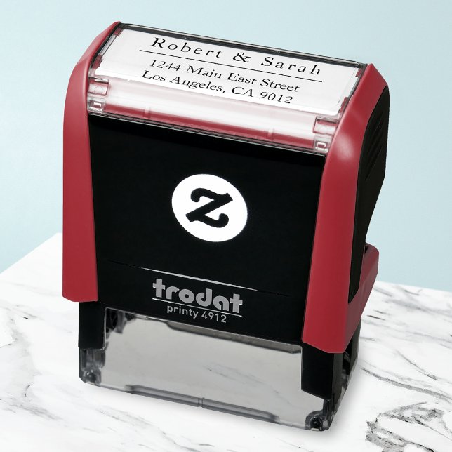 Selbstfarbige Rücksendeadresse Briefmarke Permastempel (Von Creator hochgeladen)