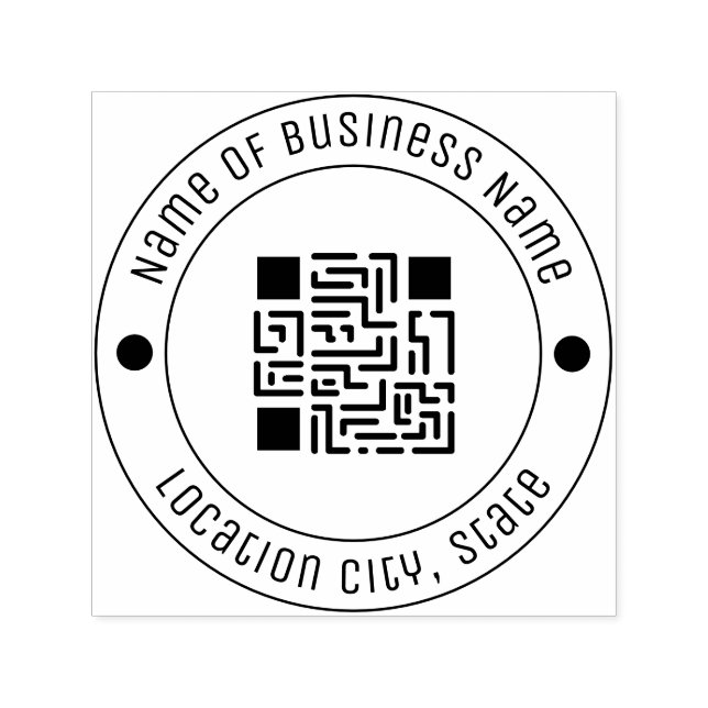 Selbstfarbiger Gummi-Schriftart für Ihren QR-Code Permastempel (Design)