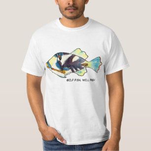 Selbstfische, wohles Fisch-Cartoon-T-Shirt T-Shirt