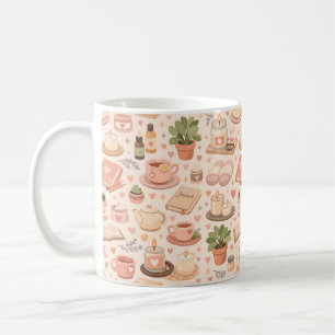 Selbstfürsorge-Ästhetik-Muster Kaffeetasse
