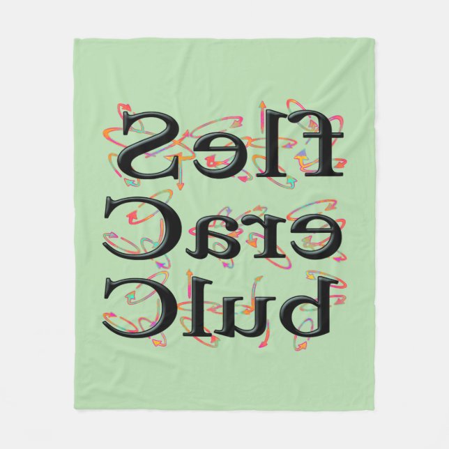 Selbstfürsorge-Club Fleecedecke (Vorderseite)