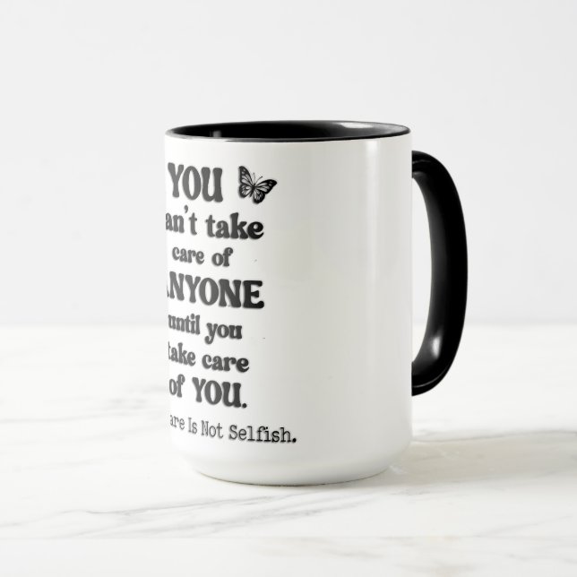 Selbstfürsorge Tasse (VorderseiteRechts)