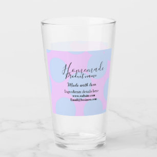 Selbstgebackene Bäckerei mit Liebe hergestellt Tex Glas