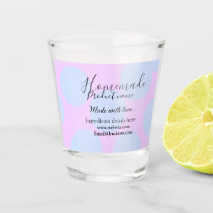 Selbstgebackene Bäckerei mit Liebe hergestellt Tex Schnapsglas