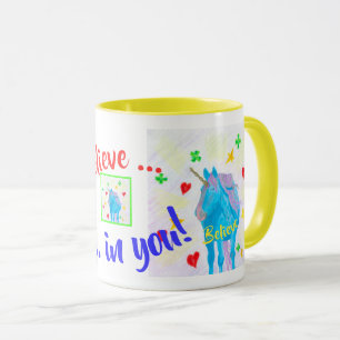 Selbstgebrannte Einhorn-Inspiration-Tasse Tasse