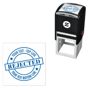 Selbstgefällige Briefmarke Personalisiertes Siegel Permastempel