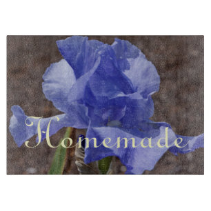 Selbstgemachte Geschenke Glas Schneidbrett Iris Bl Schneidebrett