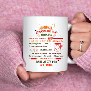 Selbstgemachte heiße Kakao-Keks-Rezept-Weihnachtsg Kaffeetasse