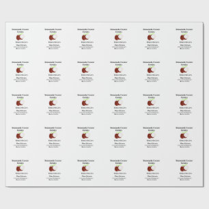 Selbstgemachte Kokosnusskekse frischer Name Websit Geschenkpapier