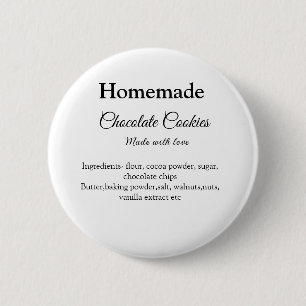 Selbstgemachte Schokoladenkekse mit Liebe hergeste Button