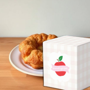 Selbstgemachter Apfel-Fritter Geschenkschachtel