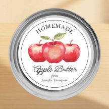 Selbstgemachter Apfelbutter-Etikett für Konserven