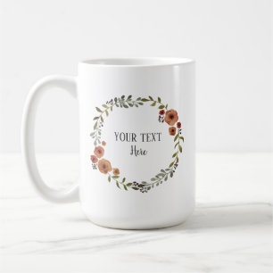 Selbstgemachter Keks-Kuchen Vintage-Blumenkranz Kaffeetasse