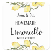 Selbstgemachter Limoncello Elegante Moderne Hochze
