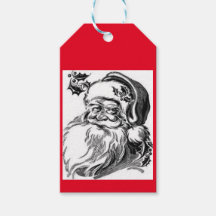 Selbstgemachter Schwarz-Weiß-Weihnachtsmann-Gesche