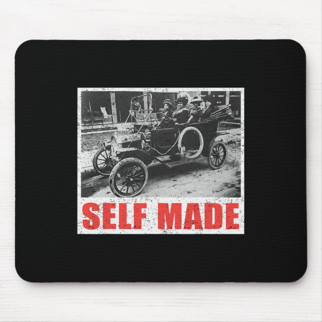 Selbstgemachter Schwarzer Besitz Schwarze Geschich Mousepad (Vorne)