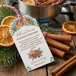Selbstgemachter Weihnachts-Stovetop-Potpourri-Reze Geschenkanhänger