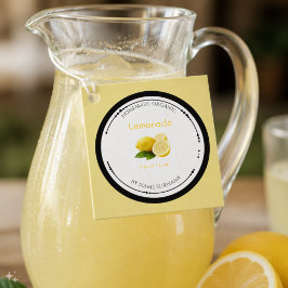 Selbstgemachtes organisches Limonadenetikett mit Z Geschenkanhänger