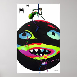 Selbstgenerierte Stressmonster Poster