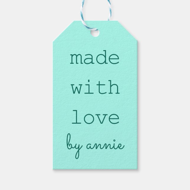 Selbstgestaltete Geschenkanhänger (Vorderseite)