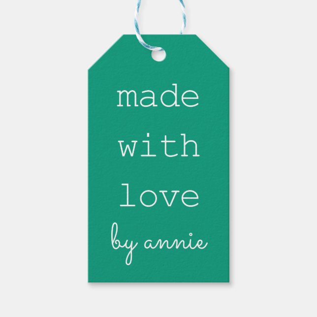 Selbstgestaltete Geschenkanhänger (Vorderseite)