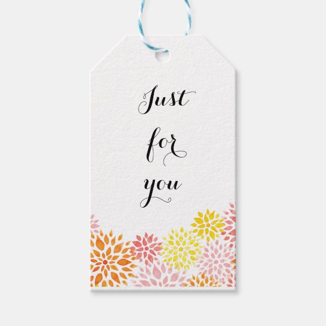 Selbstgestaltete Geschenkanhänger (Vorderseite)