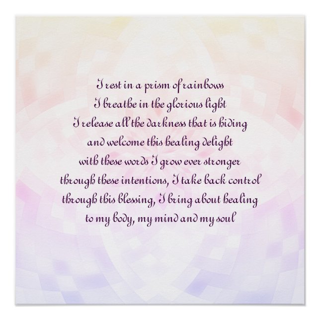 Selbstheilung Poster (Vorderseite)