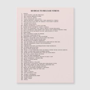 Selbstheilungsmotivation rot pink magnetkarte