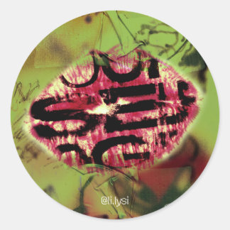 Selbstklemme Runder Aufkleber