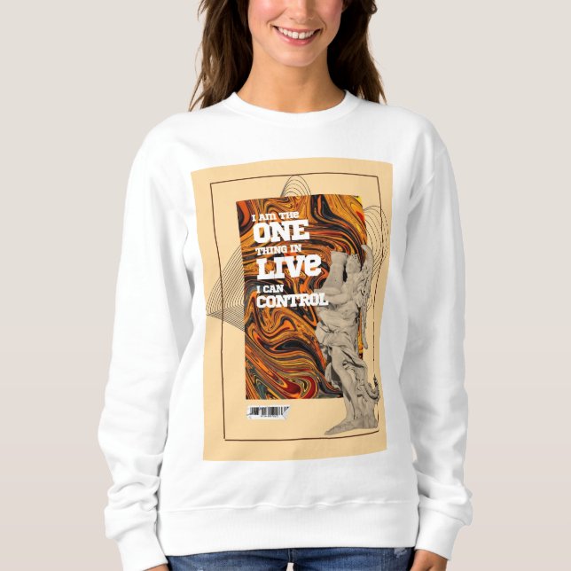 Selbstkontroll-Motivations-Sweatshirt Sweatshirt (Vorderseite)