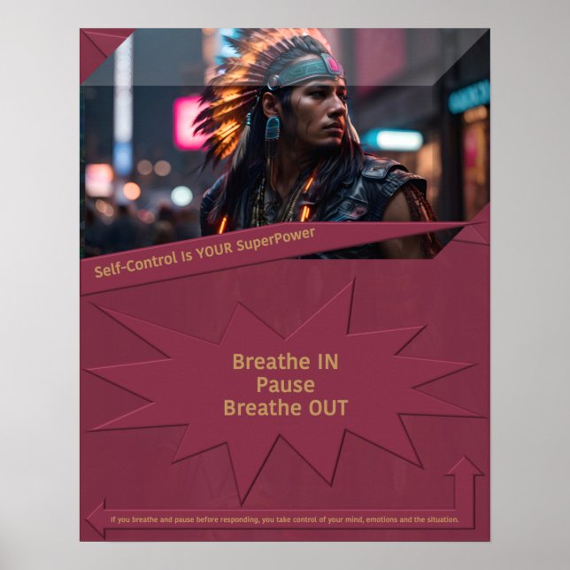 Selbstkontrolle ist Ihr SuperPower Poster (Vorne)