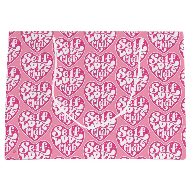 Selbstliebe-Club Große Geschenktüte (Vorderseite)