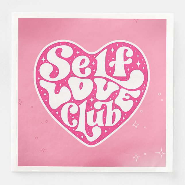 Selbstliebe-Club Serviette (Vorderseite)