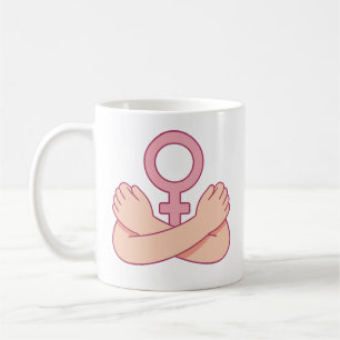 Selbstliebe Feministin Damen T-Shirt Kaffeetasse
