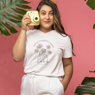 Selbstliebe Gänseblümchen Wildblume T-Shirt
