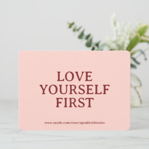 Selbstliebe-Karte – Individuelles Geschenk für Fra Feiertagskarte