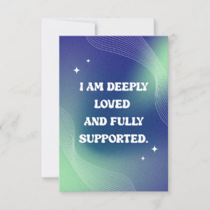 Selbstliebe, Motivations-, Inspirationszitat Dankeskarte