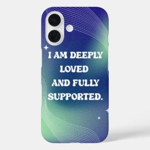 Selbstliebe, Motivations- und Inspirationszitat iPhone 16 Hülle