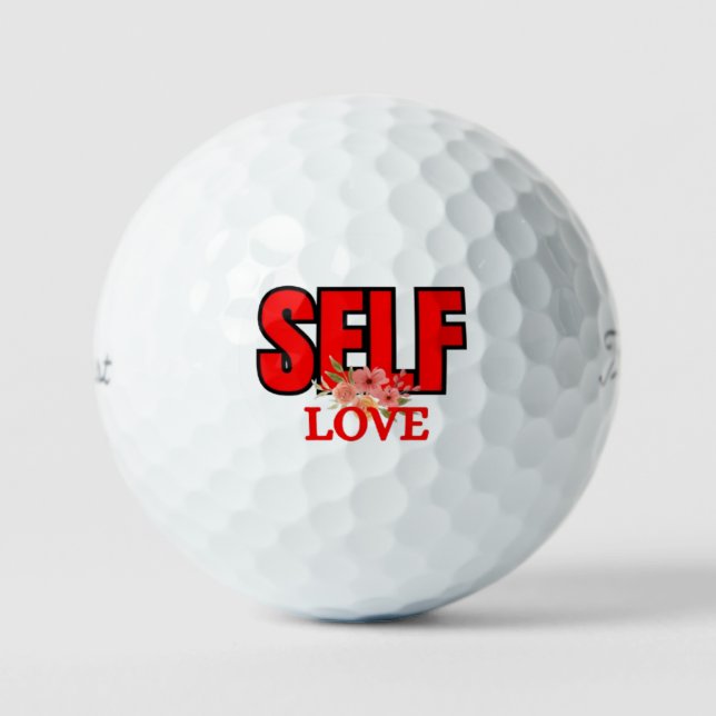 Selbstliebe Positive Denkweise Motivation Golfball (Vorderseite)