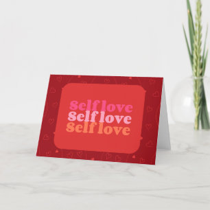 Selbstliebe Selbstliebe Selbstliebe Valentinstagsk Feiertagskarte