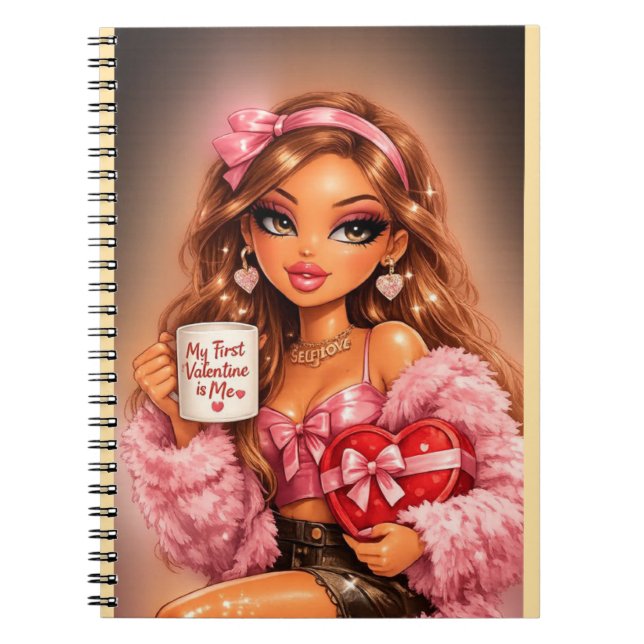 Selbstliebe Valentinsbuch Notizblock (Vorderseite)