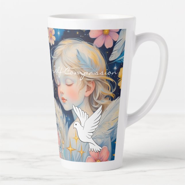 Selbstmitgefühls-Lattentasse Milchtasse (Rechts)