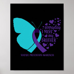 Selbstmord Bewusstsein Bruder Schmetterling Liebe Poster