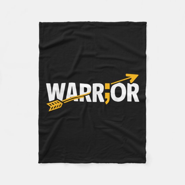 Selbstmord Bewusstsein Depression Angst Psychische Fleecedecke (Vorderseite)