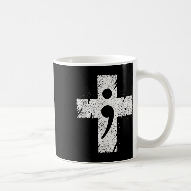 Selbstmord Bewusstsein Depression Angst Psychische Kaffeetasse (Rechts)