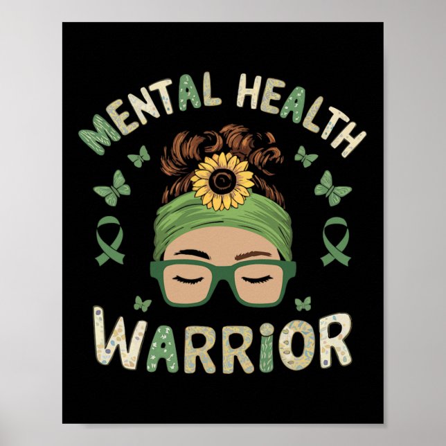 Selbstmord Bewusstsein Depression Angst Psychische Poster (Vorne)